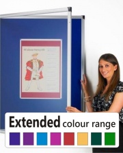 The Deluxe Tamperproof Noticeboard - Extended Colour Range